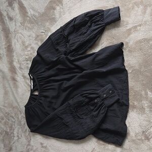 Balloon sleeve levis shirt